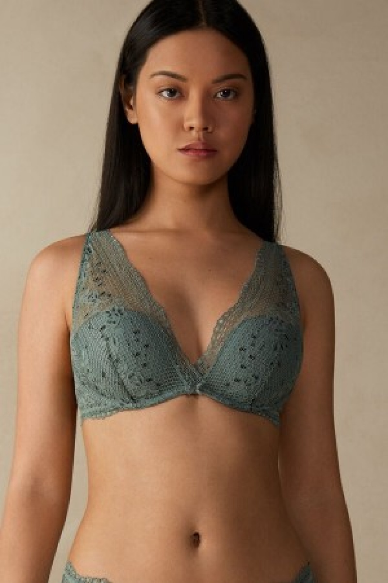 Intimissimi Prairie Bouquet Giorgia Balconette Bra Groen | MNLFT25535