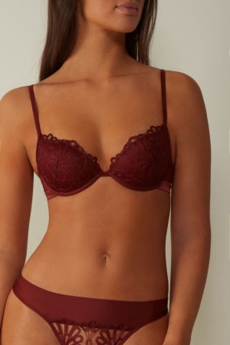 Intimissimi Romantic Life Bellissima Push-up Bra Rood | MNLHR41925