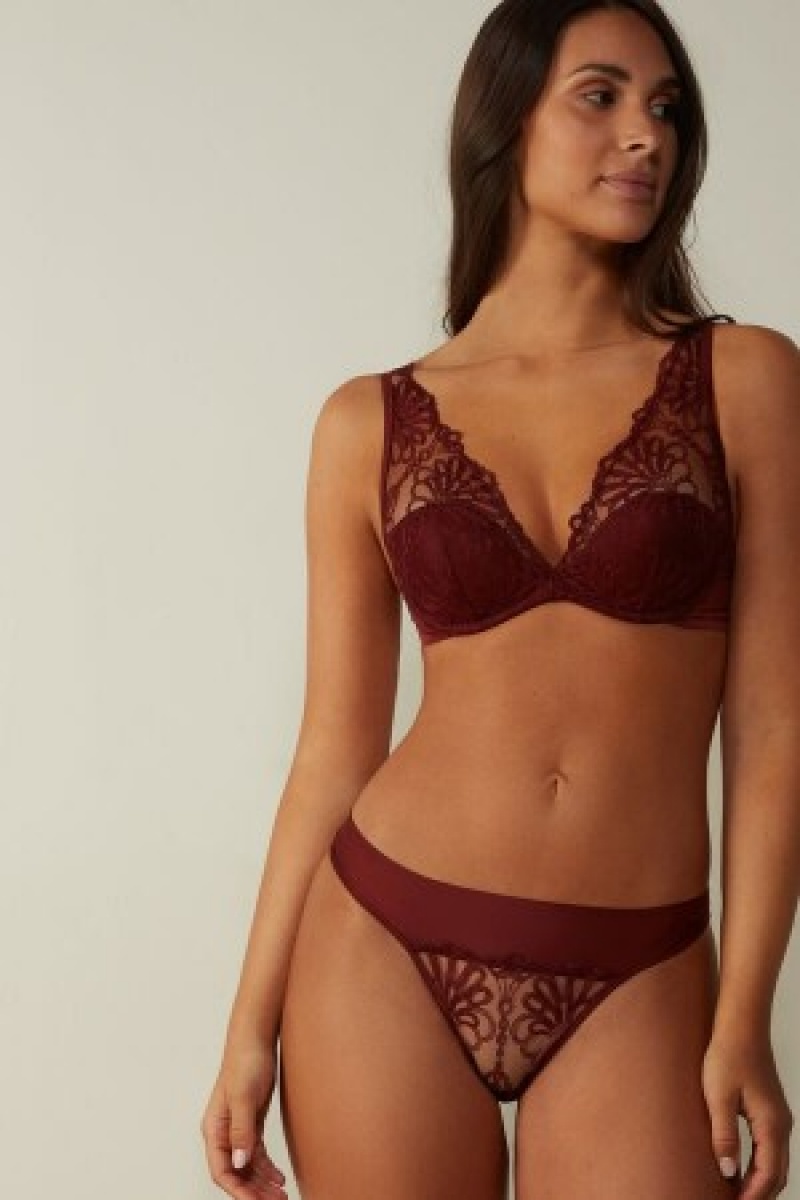 Intimissimi Romantic Life Giorgia Balconette Bra Rood | NLEAH87342