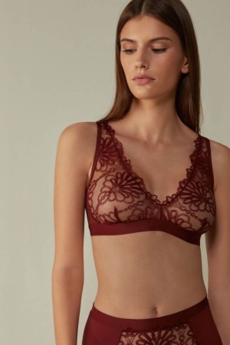 Intimissimi Romantic Life Lara Triangle Bra Rood | YNLVQ19877