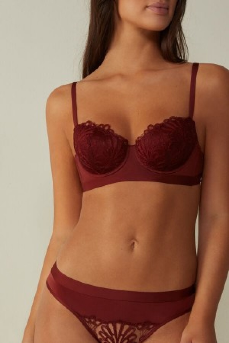 Intimissimi Romantic Life Sofia Balconette Bra Rood | NLJBT90213