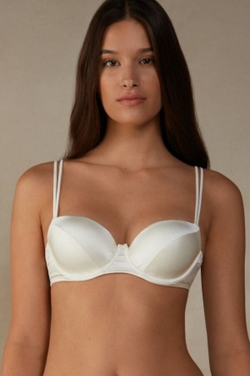 Intimissimi Sofia Balconette Bra in Silk Wit | XNLGW81870