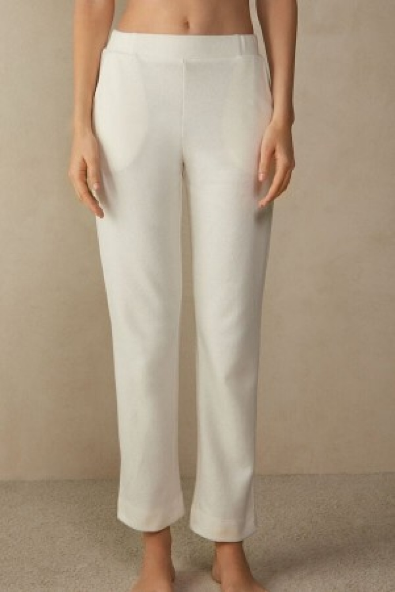 Intimissimi Warm Cuddles Full Length Pants Wit | XNLBH73491