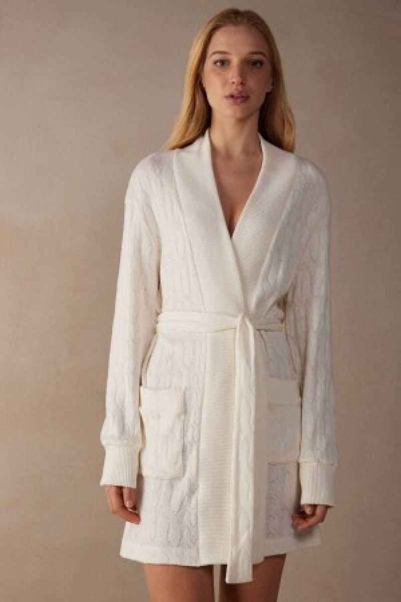 Intimissimi Lost in Fields Braided Robe Wit | TNLWZ93672