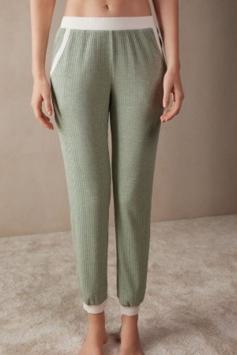 Intimissimi Lost in Fields Full Length Pants in Modal Groen | NLXMI43911