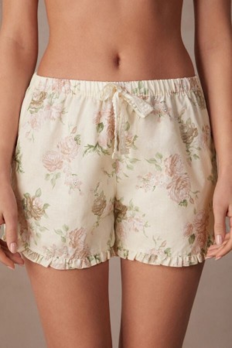 Intimissimi Scent of Roses Katoenen Cloth Shorts Print | NLEGJ14521