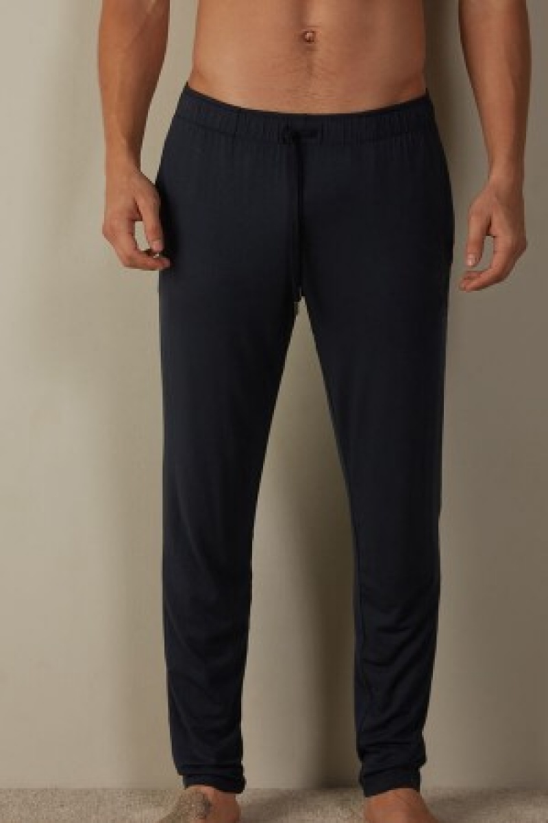 Intimissimi Silk and Modal Trousers Blauw | ZNLNQ21624