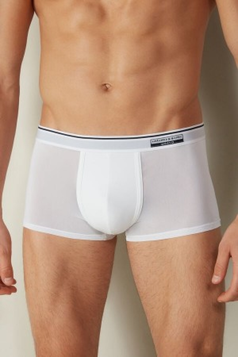 Intimissimi Super Fresh Micro-mesh Boxers Wit | ZNLMJ98306