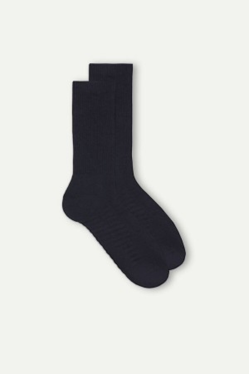 Intimissimi Kort Terrycloth Socks Blauw | NLJBT13328