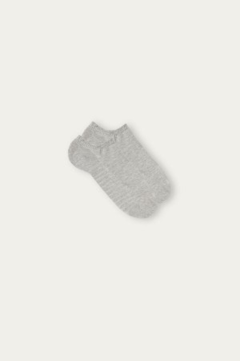 Intimissimi No-show Socks in Terrycloth Grijs | DNLVO44860