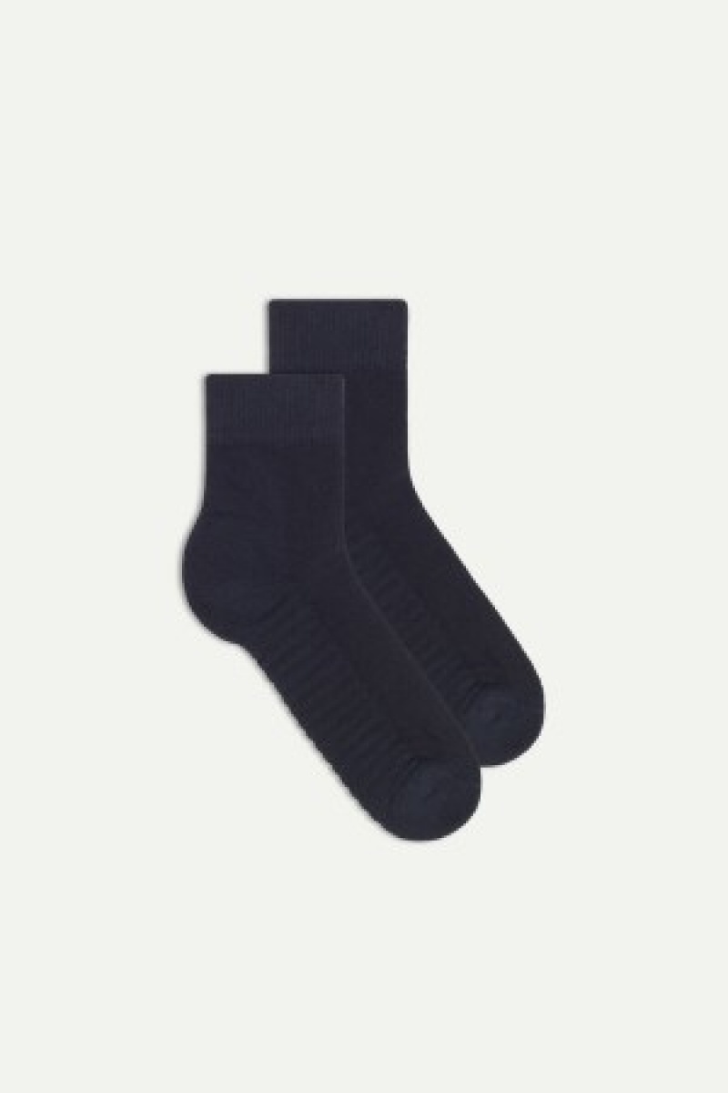 Intimissimi Terrycloth Kort Socks Blauw | GNLEC15210