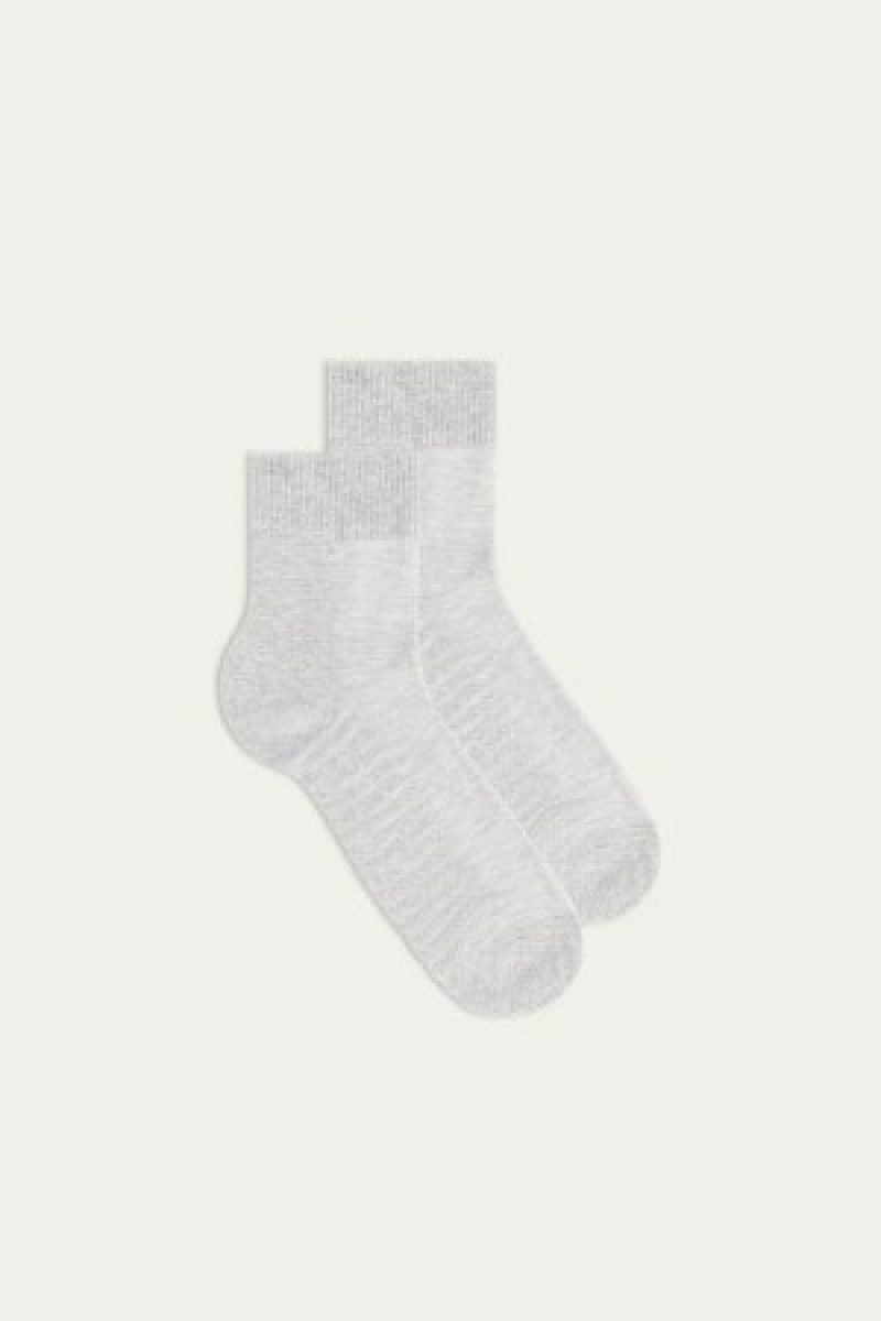 Intimissimi Terrycloth Kort Socks Grijs | BNLSO26809